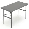 Iceberg Rectangle IndestrucTableÂ® Commercial Folding Table , Charcoal - 24" x 48", 24" W, 48" L, 29" H