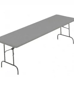 Iceberg Rectangle IndestrucTableÂ® Commercial Folding Table, Charcoal - 30" x 96", 30" W, 96" L, 29" H