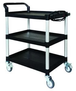Zoro Select Cart, 37-3/16 in. Hx32-5/8 in. W, Black