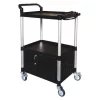 Zoro Select Cart with Cabinet, 47-1/4 in. H, Black