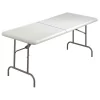 Iceberg Rectangle IndestrucTableÂ® Classic Folding Table, Platinum Granite - 30" x 96" BiFold, 30" W, 96" L