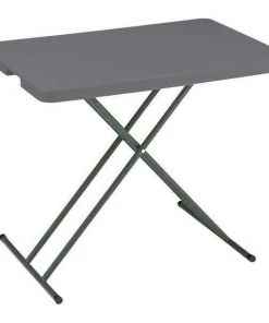 Iceberg Rectangle IndestrucTableÂ® Classic Folding Table, Charcoal - 30" x 20" Personal, 20" W, 30" L
