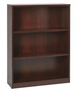 Office Star Bookcase, 36" Wx12" Dx48" H, Mahogany