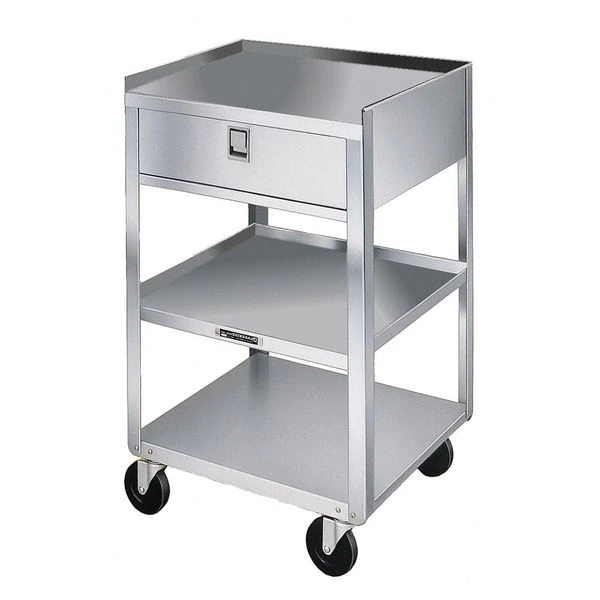 Lakeside Stainless Steel Equipment Stand, 1 Drawer, 3 Shelves-300 lb Capacity