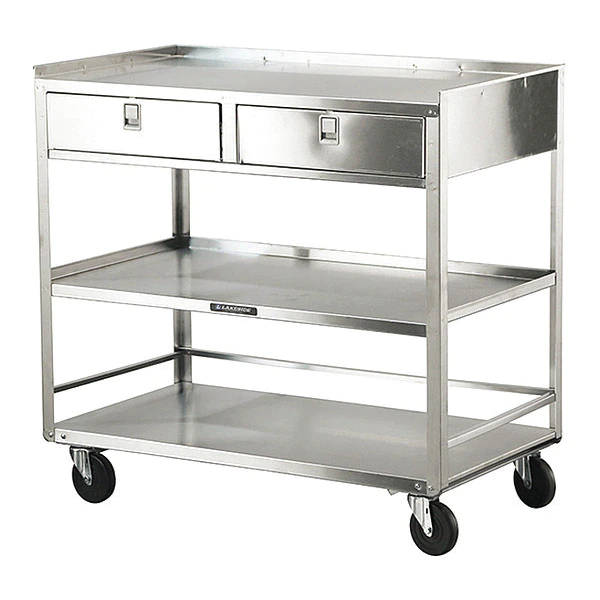Lakeside Stainless Steel Equipment Stand, (2)Drawers, (3)Shelves-500 lb Capacity