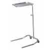 Lakeside Single Post Mayo Stand, Silver Cabinet, Overall 32"H