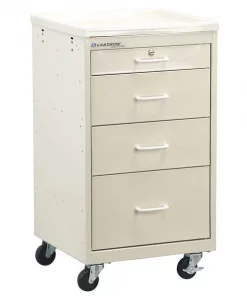 Lakeside Bedside Cart w/ Key Lock-4 Drawers