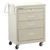 Lakeside Bedside Cart w/9" Panel and Key Lock-4 Drawers