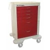 Lakeside Medical Cart, 6 Drawers w/Breakaway Lock, Red Cabinet