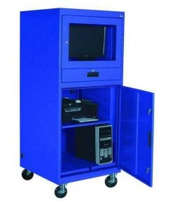 Zoro Select Mobile Computer Cabinet, 30" Overall W.