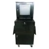Zoro Select Mobile Computer Cabinet, Black