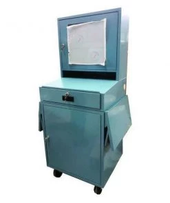 Zoro Select Mobile Computer Cabinet, Blue