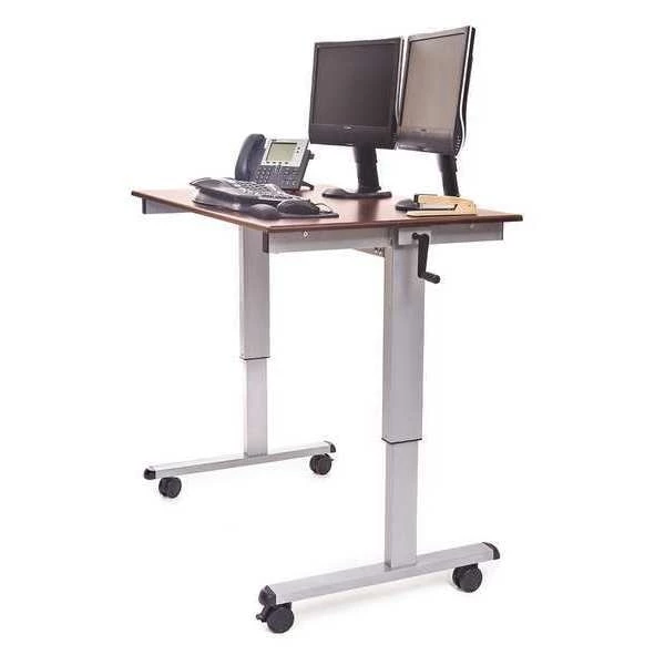 Luxor Adjustable Table, 48" X 29.6" to 45.4" (with Glides), 32.6" to 48-1/2" (with Casters)