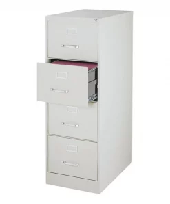 Hirsh 18" W 4 Drawer File Cabinet, Light Gray, Legal