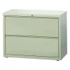 Hirsh 2 Drawer File Cabinet, Putty, A4/Legal/Letter