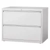 Hirsh 36" W 2 Drawer File Cabinet, Light Gray, Letter