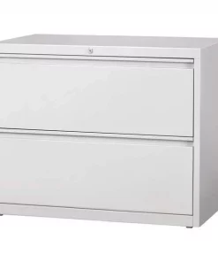 Hirsh 36" W 2 Drawer File Cabinet, Light Gray, Letter