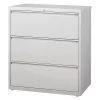 Hirsh 36" W 3 Drawer Lateral File Cabinet, Light Gray, Letter