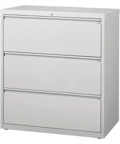 Hirsh 36" W 3 Drawer Lateral File Cabinet, Light Gray, Letter