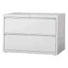 Hirsh 2 Drawer File Cabinet, Light Gray, A4/Legal/Letter