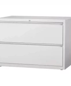 Hirsh 2 Drawer File Cabinet, Light Gray, A4/Legal/Letter