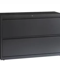 Hirsh 42" W 2 Drawer Lateral File Cabinet, Charcoal, Letter