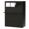 Hirsh 42" W 5 Drawer Lateral File Cabinet, Black, Letter