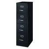 Hirsh 15" W 4 Drawer Vertical File Cabinet, Black, Letter