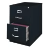 Hirsh 18" W 2 Drawer File Cabinet, Black, Legal