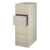Hirsh 18" W 4 Drawer File Cabinet, Putty, Legal