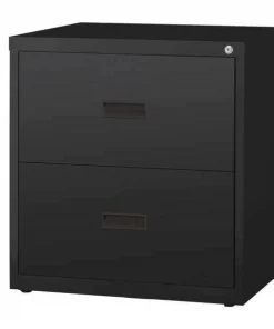 Hirsh 30" W 2 Drawer Lateral File Cabinet, Black, Letter