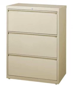 Hirsh 30" W 3 Drawer Lateral File Cabinet, Putty, Letter