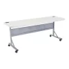 National Public Seating Rectangle Training Table, 24" X 72" X 29-1/2", Lightweight HDPE Blow Molded Plastic Top