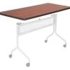 Safco Rectangle Training Tabletop, 48 X 24 X 1, Furniture Grade Particleboard Top, Cherry