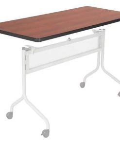 Safco Rectangle Training Tabletop, 48 X 24 X 1, Furniture Grade Particleboard Top, Cherry