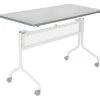 Safco Rectangle Training Tabletop, 60 X 24 X 1, Furniture Grade Particleboard Top, Grey
