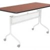 Safco Rectangle Training Tabletop, 72 X 24 X 1, Furniture Grade Particleboard Top, Cherry