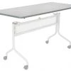 Safco Rectangle Training Tabletop, 72 X 24 X 1, Furniture Grade Particleboard Top, Grey