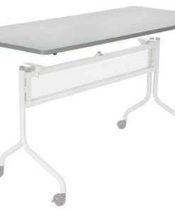 Safco Rectangle Training Tabletop, 72 X 24 X 1, Furniture Grade Particleboard Top, Grey