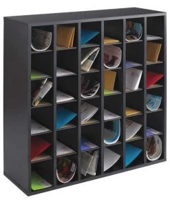 Safco Mailroom Work Table, Mail Sorters