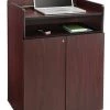 Safco Executive Presentation Stand, Mahogany