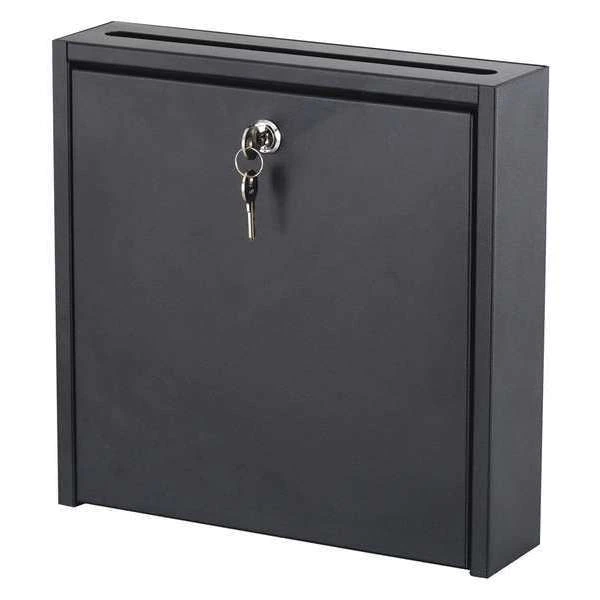 Safco Interoffice Mail Box, 18"H, Steel, Black