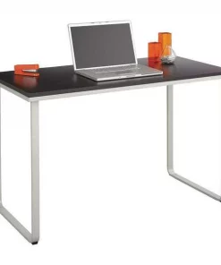 Safco Standing Desk, Black/Silver, Laminated Wood