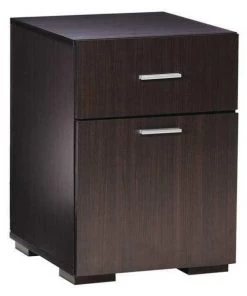 Comfort Products 2 Drawer File Cabinet, Espresso, Letter
