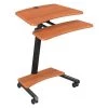 Balt Stand-Up Workstation, Adjustable, Cherry