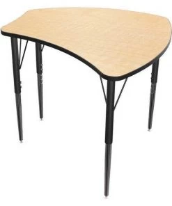 Balt Student Desk, 27 1/4 in D, 28 3/4 in W, Fusion Maple, Black