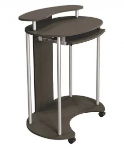 Balt Standing Desk, 25.3" D, 35.6" W, 45.9" H, Smoked Sapelle, Laminate