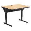 Balt Rectangle Training Table, 36" X 25.5" to 33.5", High Pressure Laminate Top, Fusion Maple