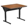 Balt Rectangle Training Table, 36" X 25.5" to 33.5", High Pressure Laminate Top, Amber Cherry