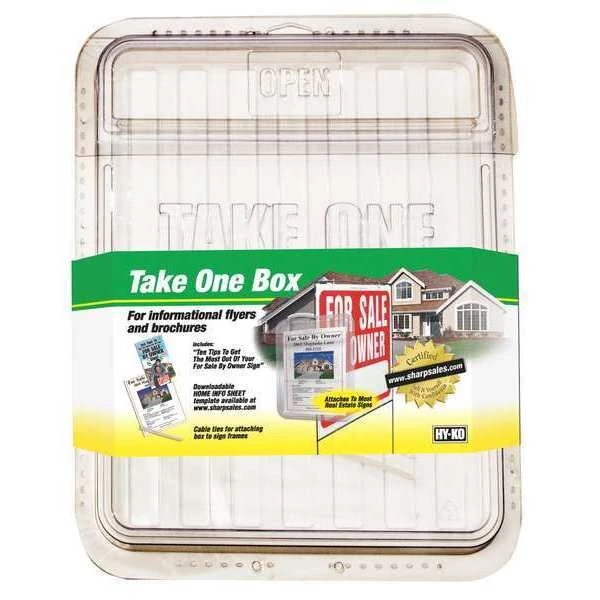 Hy-Ko Products Brochure Holder, Gray, 15" H, PK3